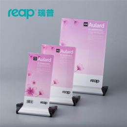 Reap Aulard Acrylic T-shape desk sign can be revolved holder card display stand table menu service Label office club restaurant