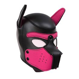 Sponge filling Neoprene Puppy Hood LUV Sexy Cosplay Costume SM Bondage Headgear Fetish Masks Role Play Head Mask Sex Toys