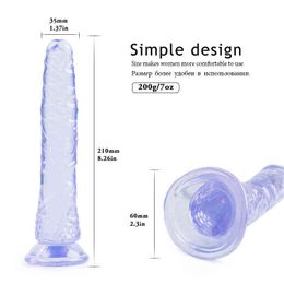NXY Vibrators Flexible Soft Male Artifical penis Jelly Dildo 10 Speed G Spot Vibrator Suction Cup Strapon Harness sex toys for Women 1119