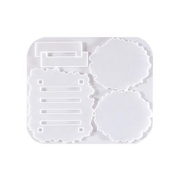 Mats & Pads Silicone Crystal Epoxy Resin Mold Irregular Mat Casting Mould Handmade Crafts Decoration DIY Table Making