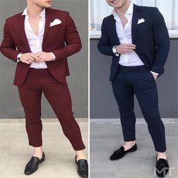 Traje Azul Marino Moda Oferta Online | DHgate.com