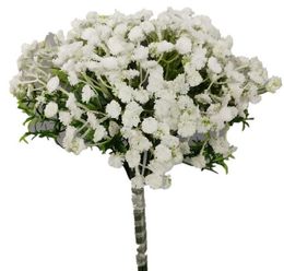 2021 100pcs Artificial Baby Breath Flowers Artificial Gypsophila Fake Silk Flower Plant Home Wedding Party Home Decoration