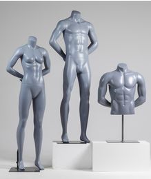 Male Muscle Black Mannequin Men Full Body Black Model Customised