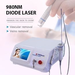 Portable 40w Spider Vein Removal 980nm Laser 2 In 1 Vascular Treatment Machine With Ice Hammer