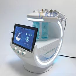 Smart 7-in-1 Ultrasonic RF Aqua Oxygen Hydrogen Peeling Hydra Beauty facial cleansing equipment with skin analysis
