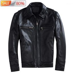 Men's Leather & Faux Autumn Winter Genuine Jacket Men Clothes 2021 Real Cow Jackets Plus Size XXXXL Coat Deri Ceket 533 ZL403