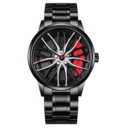 Yolako Cross-Border Avant-Garde Quartz Watch Men's Hollow Wheel Hubs Sports Trendy Cool Watches for Men G1022