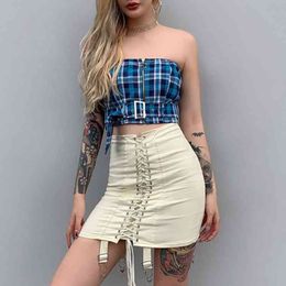 spring new office lady Elegant mini skirts womens2019summer club party night evening pleated ladies Street casual skirt X0428