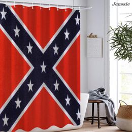 Shower Curtains 3D Flag Curtain American And Canadian Bath Waterproof Bathroom Polyester Cloth Decor