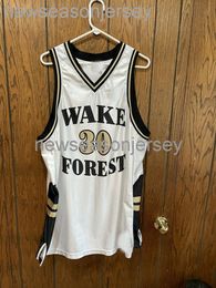 Stitched Vintage WAKE FOREST DEMON DEACONS #30 Basketball Jersey Customise any number name XS-5XL 6XL basketball jersey