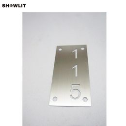 Brushed Vertical Craftman Address Plaque Other Door Hardware