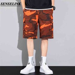 Spring and Summer Camouflage Cargo Shorts Men Casual Cotton Overalls Pants Fashion Loose Big Size M-8Xl 210716