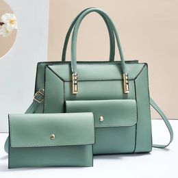 HBP high quality shoulder bags fashion womens handbag 2-piece PU solid color large capacity lady purse