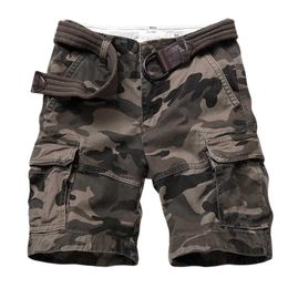 Premium Quality Camouflage Cargo Shorts Men Casual Military Army Style Beach Loose Baggy Pocket Male Clothes 210716