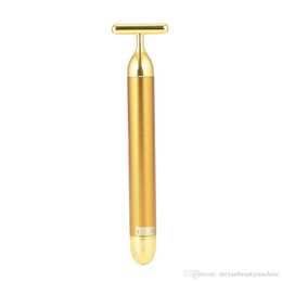 No Battery Face Lift Massager 24K Beauty Bar Skin SPA Massage Stick Tightening Slimming Wrinkle Removal Facial Tools