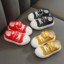 Athletic & Outdoor Autumn Kids Shoes Boys Sneakers Baby Girl Solid Colour Infant Girls Canvas First Walkers