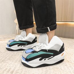 Slippers 2021 Women Winter Funny Indoor For Home Couples Luxury Bathroom Men Non-slip Soft Ins Footwear Cool Men's