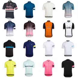 RAPHA team Men's Short Sleeves Cycling jersey Road Racing Shirts Bicycle Tops Summer Breathable Outdoor Sports Maillot S210050703