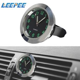 Interior Decorations LEEPEE Car Clock Air Vent Clip Watch Mini Ornaments For Auto Home Decoration Car-Styling Quartz Mechanics