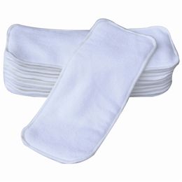 10 Pcs Three-layer Microfiber Cloth Diaper Inserts Baby Products Fitted Diapers Care Clothes 210528