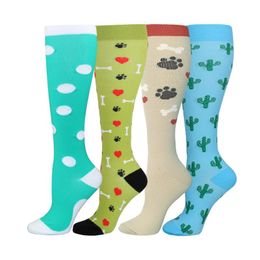 Strawberry Compression Socks For Women 3D Print Knee High Boot