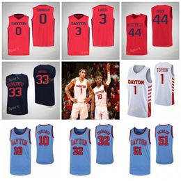 NCAA College Dayton Flyers Basketball Jersey 14 Moulaye Sissoko 2 Ibi Watson 3 Trey Landers 31 Jhery Matos Custom Ed