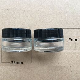 Packaging Bottles 3ml 5ml Concentrate wax Jar Non-Stick 5g 3g dab glass jar Box Container Package