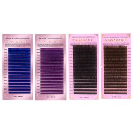 4 Colours 10 Trays/Lot Eye Lashes Soft Korea Silk Volume Eyelash Extension Classic Lash