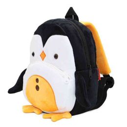 Cute Cartoon Toddler Backpack Soft Plush Kids Schoolbag Lunch Snack Toy Shoulder Bag for Preschool Boys Girls 211028