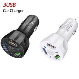 usb port smartphone Canada - Car USB Charger 9V2A 3 Ports Quick Charge QC3.0 Universal Fast Charging For Smart phone Xiaomi Samsung Galaxy S6 S7 S8 Plug