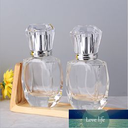 10pcs 30ml Mini Clear Glass Perfume Bottle Portable Travel Refillable Cosmetics Empty Aluminum Spray Head