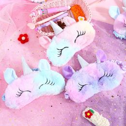 Soft Plush Animal Sleeping Masks Cartoon Blindfold Eye Cover Eyeshade for Kids Teens Girls RRB13625