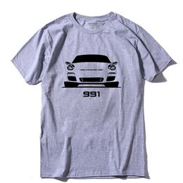 COOLMIND CA0105A 100% cotton short sleeve 991 sport car print men T shirt casual summer tshirt male t-shirt tee shirts pthd 210629