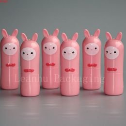 empty cute pink Alpaca shape lip gloss container , kid design lipstick cosmetic containers, balm stick tubesgoods