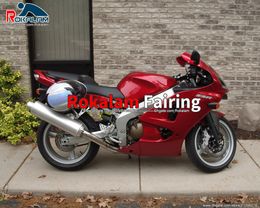 For Kawasaki Ninja ZX6R ZX 6R 2000 2001 2002 Red Aftermarket Fairings Motorcycle Fairings (Injection Molding)