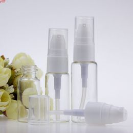 10ml 15ml 20ml Transparent Glass Essential Oil Container With Pump Lotion F20173438high qty