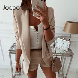 Women White Blazers and Jackets Female Long Sleeve Thin Blouse Casual Basic Jacket Autumn Coats 210428