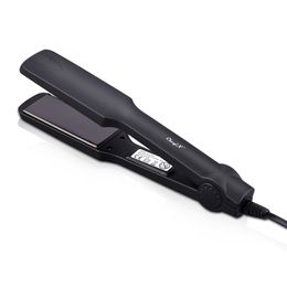 2 In 1 Wide Plate Flat Iron Curling Hair Straightener Temperature Adjustable Hair Straightener Curling Iron Styler Tool