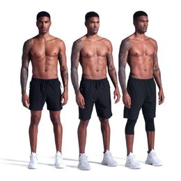 Gym Clothing Running Fitness Pants Professional Equipment Training And Exercise Men's Breathable Quick Drying Stretch Fabric Shorts 07JW537
