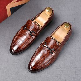 Misalwa Oxford Men Casual Dress Shoes PU Leather Party Groom Wedding Outfit Gentleman British