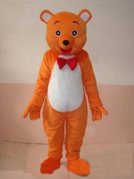 Halloween Orange Bear Mascot Costume High Quality Cartoon Anime theme character Carnival Unisex Adults Outfit Christmas Birthday Party Dress