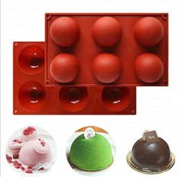 Silicone Mold for Chocolate Baking Moulds Cake Jelly Pudding Round Shape Half Candy Molds Non Stick BPA