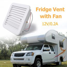 automobile fan Australia - Parts 12V Fridge Vent With Fan For RV Trailer Caravan Side Air Strong Wind Exhaust Automobile Accessories Car Styling Camper