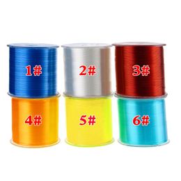 1Pcs 500M Nylon Fishing Line Diameter 6 Colorsjapanese Durable Monofilament Rock Sea/freshwater Tackle Braid