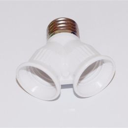 E27 to 2E27 Lamp Holder Converter e 27 Splitter 2light holders LED halogen Y Shape Light Lamps Bulb Adapter Converters