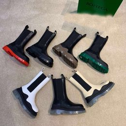 Neue Miss Designer-Stiefel B, echtes Leder, Martin-Knöchel-Chaelsea-Stiefel, modische, rutschfeste, wellenförmige Gummi-Außensohle, elastisches Gurtband, luxuriöser Komfort, exquisite Schuhe