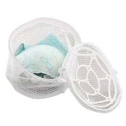 Laundry Bags Bra Washing Bag Organizer For Clothes Lingerie Underwear Sock Aid Net Mesh Zip Rose K92