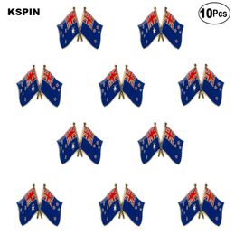 Australia Newzealand Lapel Pin Flag badge Brooch Pins Badges 10Pcs a Lot