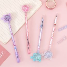 1 ADET Kırtasiye Kawaii Jel Kalem Okul Ofis Arzı Roman Yaratıcı Sequins Kedi Glitter Rekreasyon Sevimli Gelpen Hediyeler