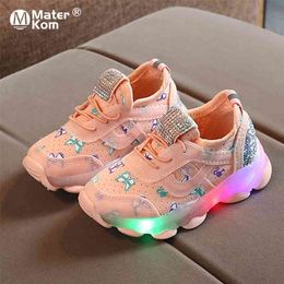 Size 21-30 Luminous Toddler Shoes for Boys Girls Children's Led Shoes Kids Glowing Sneakers for Kids Sneakers with Luminous Sole 210329